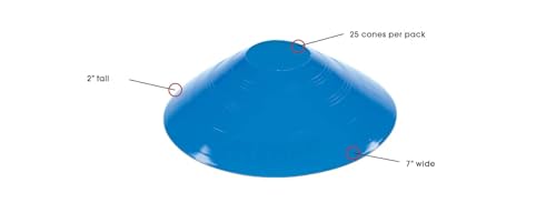 Kwik Goal Small Disc Cone, Pack of 25 - color: White