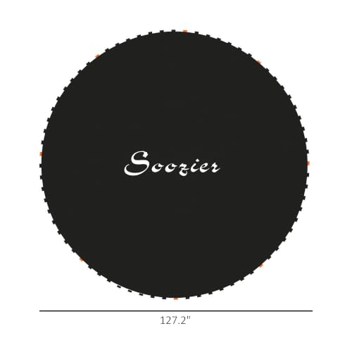 Soozier Trampoline Replacement Mat Fits 12' 72 V Hooks - color: Black