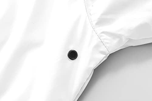 Men's Lightweight Waterproof Jacket Packable Windbreaker - color: White, size: XX-Large