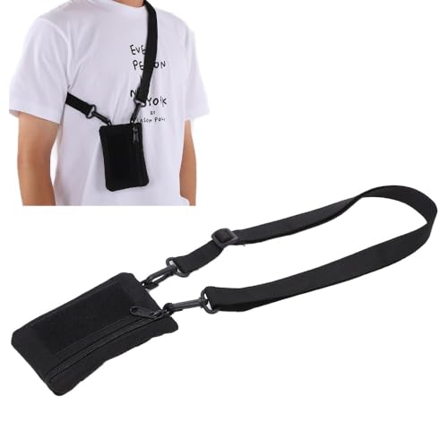 Water proof Waist Pack with Adjustable Strap – Lightweight Nylon Outdoor Waist Pouch for Camping, Hiking, Running & Cycling(Black) - color: Black