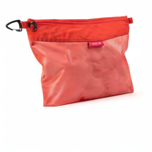 pack all Water-Resistant Zipper Pouch, Mesh Zipper Bag, 14.17"x10.23" - color: Orange, size: Large