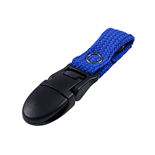 Hydration Pack Drink Tube Lanyard Clip - color: Blue