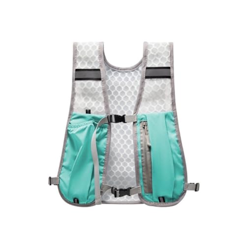 Lightweight Running Vest, Reflective Hydration Water Backpack Running Storage Vest for Biking Running Storage - color: Grey