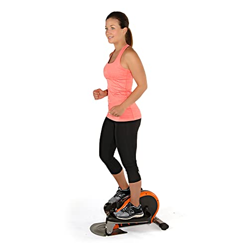 Stamina Inmotion Compact Strider Foot Exercise Machine - Under Desk Elliptical - Standing or Seated Elliptical Fitness Equipment - color: Black/Orange