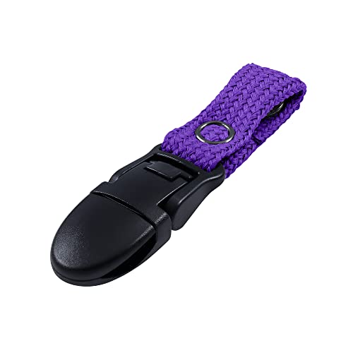 Hydration Pack Drink Tube Lanyard Clip - color: Purple