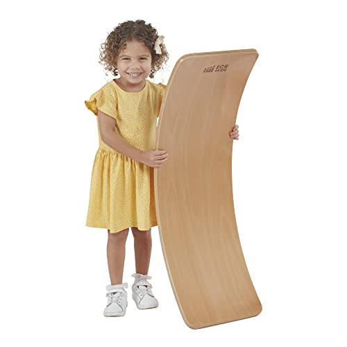 ECR4Kids Balance Board, Montessori Toy, Bright Pink - color: Bright Pink