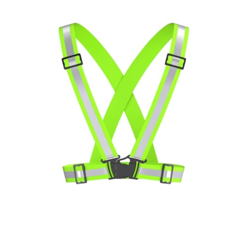 Reflective Safety Vest for Running, High Visibility, Adjustable Straps - color: 3pcs