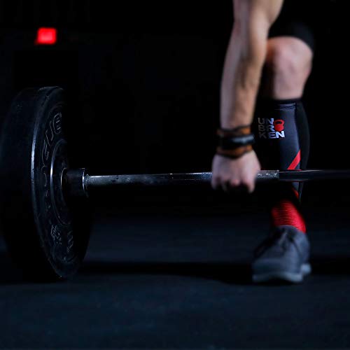 UNBROKENSHOP Cross Fitness Shin Guard Calf Compression Sleeve 7mm, Weightlifting, Deadlift, Rope Climb, Box Jumps for Men and Women Single - size: Small-Medium