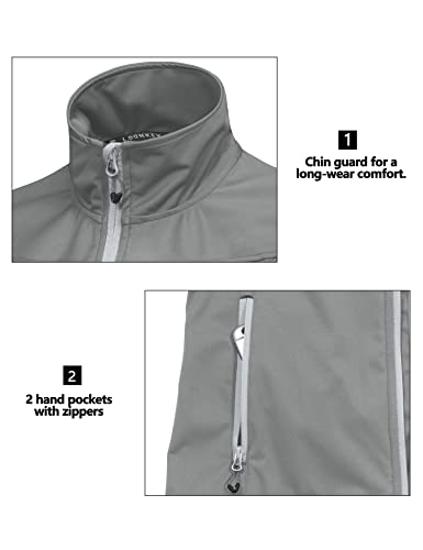 Little Donkey Andy Women's Lightweight Softshell Vest - color: Gray, size: X-Small