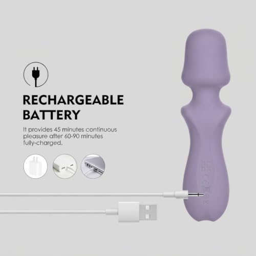 Mini Cordless Handheld Body Massager - color: Purple