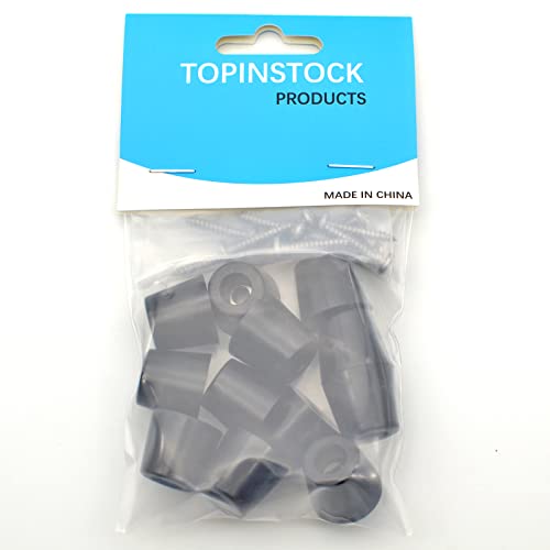 12 Pcs Extra Tall Rubber Feet with Screws for Cutting Board 3/4" W x 5/8" H - size: D19.1 x H15.9 mm