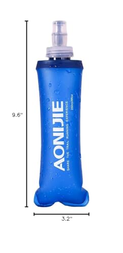 AONIJIE Lovtour Water Soft Flask Collapsible BPA Free TPU Water Bottle for Running, Marathon Hiking and Cycling (500ml)