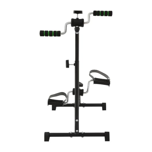 Pedal Exerciser for Seniors, Under Desk Exercise Bike, Low Impact Fitness Pedaler, Adjustable Resistance, Arm & Leg Exerciser for Home, Office, Indoor Physical Therapy, 5-Level Height