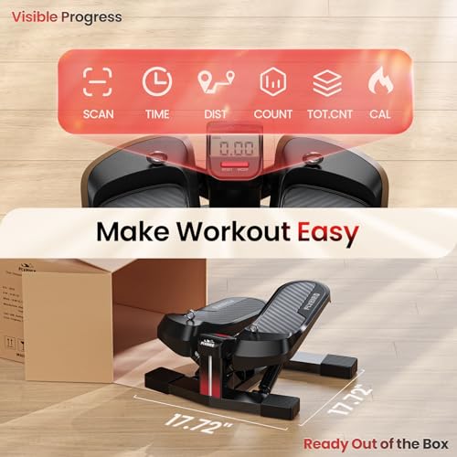 FLYBIRD Home Gym Stair Stepper – Compact Cardio & Lower‑Body Workout Machine, Supports Up to 350 LBS, Targets Legs, Hips & Glutes, Ideal Fitness Gear for Both Men and Women