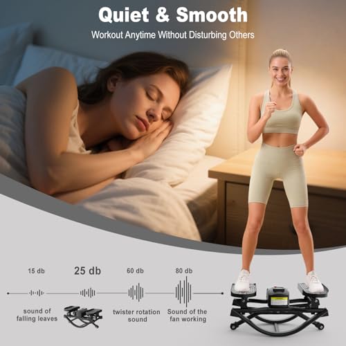 HOTWAVE Rock Stepper, The Rock Stepper Side to Side Exercise Machine - color: Black, size: Pro