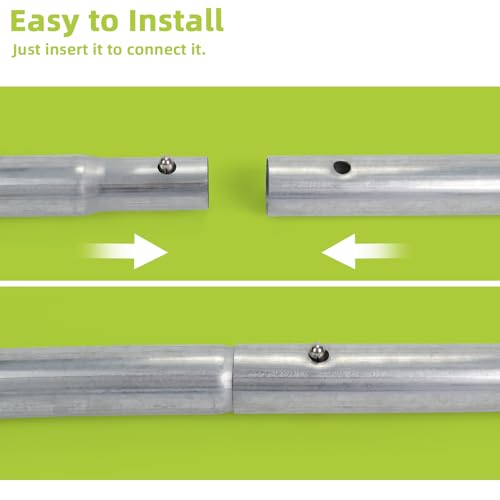 Trampoline Poles Replacement for Skywalker Or Jumpzylla Trampoline Net - style: For Jumpzylla 12&14ft-6xUpper+6xLower Tubes