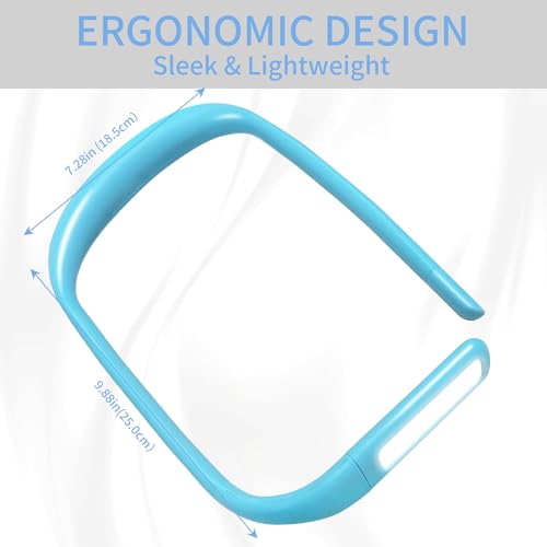 Neck Reading Light for Bed Adjustable: Bendable Arms 2-Pack Blue - color: Blue, size: 2-Pack