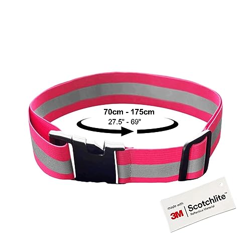 Salzmann Multi-Purpose Reflective Running Belt | Adjustable Hi Vis Strap - color: Orange