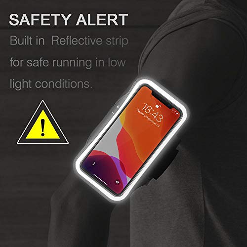 Running Armband for iPhone 17/16/15/14/13 Pro Max, Plus, Air (Dark) - color: Dark Black