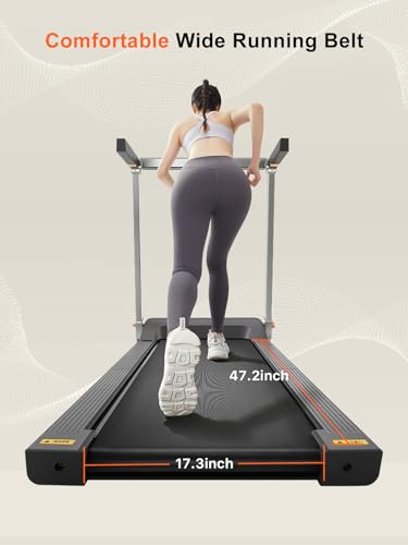 WALKINGPAD Foldable Walking Pad Treadmill with Handle Bar, 7.5MPH - color: Grey