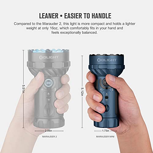 OLIGHT Marauder Mini Powerful Flashlight RGB Lights Midnight Blue - color: Midnight Blue