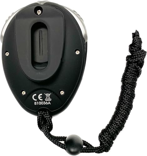 Sper Scientific 100 Memory Water and Shock Resistant Stopwatch 810036A - Stopwatch/Timer with 100 Split/Lap Memory, 20-Hour Countdown, 4 Timing Modes, Pacer, Clock/Calendar, Belt Clip & Lanyard - 2 pc - size: 2 Pack