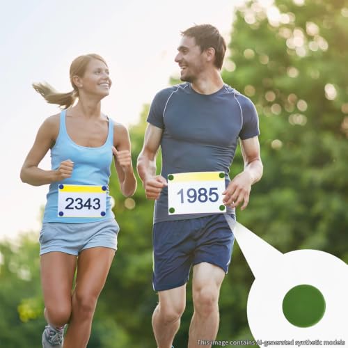 28pcs Running Bib Clips, Race Bib Clips, Bib Holder Marathon Mixed Colors