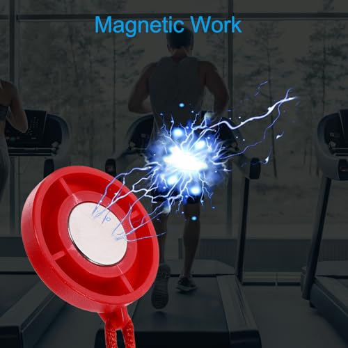 PATIKIL Treadmill Safety Key, Universal Treadmills Magnet Key Replacement Security Stop Key Round Magnetic Safety Switch for Most Treadmills - size: 1.26"