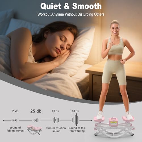 HOTWAVE Rock Stepper, The Rock Stepper Side to Side Exercise Machine - color: Pink, size: Pro