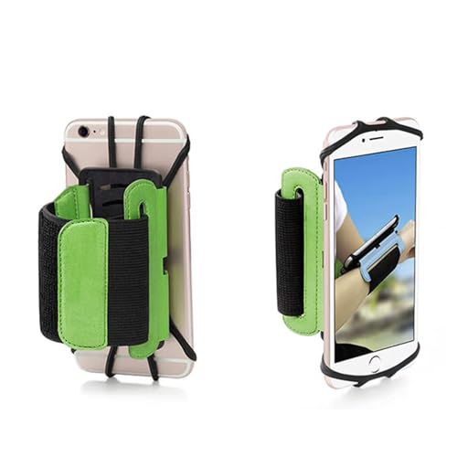 Universal Cell Phone Wristband Holder 360°Rotation Forearm Wrist Workout Sports Arm Band Fits Samsung Galaxy S25 S24 S23 S22 S21 S20 Ultra Plus Fe A25 A42 A05, Moto G Power Stylus Play 5G (Green) - color: Green