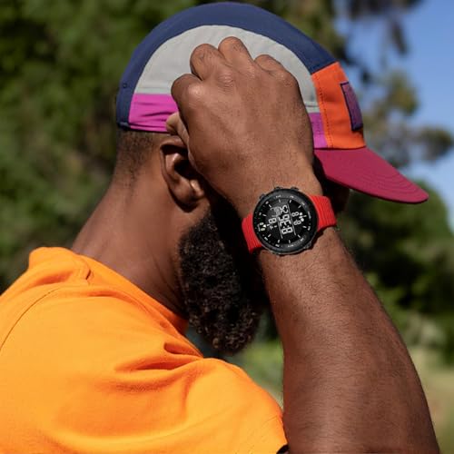 PALADA Men's Digital Sports Watch Waterproof Tactical Watch with LED Backlight Watches for Men - color: Red