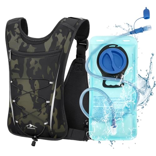RAINSMORE Water Backpack Hydration Vest with 2L Water Bladder for Running