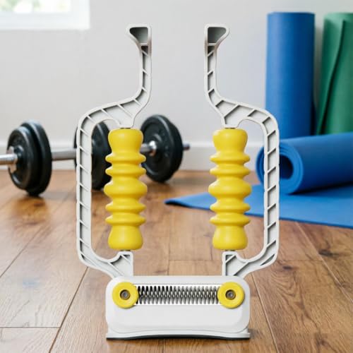 Roller Massager Adjustable Relax Non-Slip Tool with Spring Base - color: White