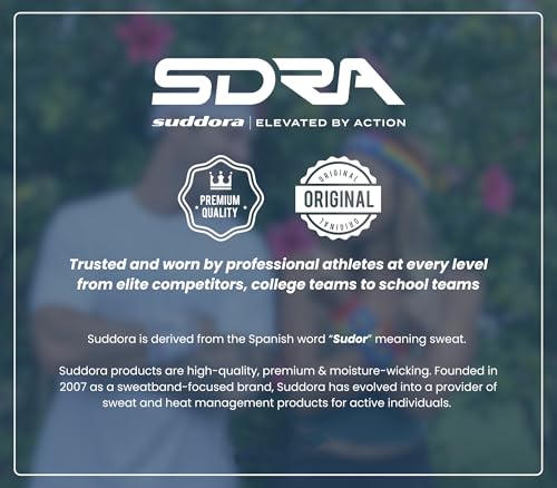 Suddora Country Headband & Wristbands Set (Includes 2 Wrist & 1 Head Sweatband), Highly Moisture Wicking - color: Spain