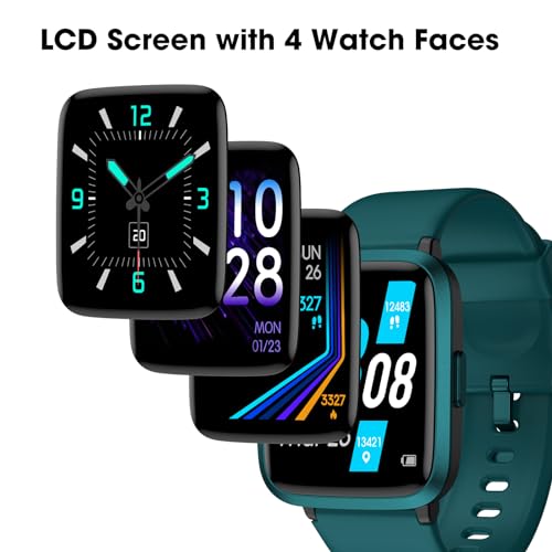 Smart Watch, Fitness Tracker with Heart Rate, Blood Oxygen, Sleep Tracker - color: Green