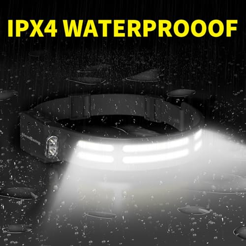 LED Headlamp, USB Rechargeable Head Lamp, 230° Wide Beam Motion Sensor Headlight, Super Bright Outdoor Waterproof Flashlight for Camping, Running, Repairing, Hiking, Fishing, Reading - size: Lamp 2-2