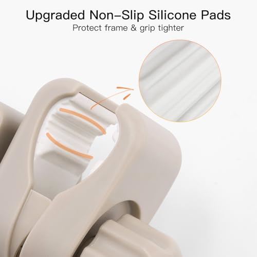 Gromast Foldable Stroller Cup Holder, 360°Rotatable with Adjustable Clip, Universal Cup Holder for Baby Stroller, Tricycle - Khaki - color: Khaki