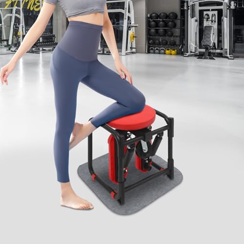 Stair Stepper with Seat for Home Gym, Mini Stepper with Resistance Bands, Hydraulic Stepper Machine for Full Body Workout, Compact Cardio Equipment for Living Room