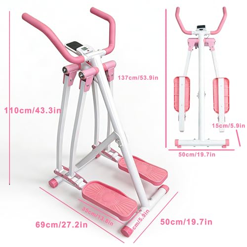 KINMAC Air Walking Elliptical Exercise Machine - color: Pink