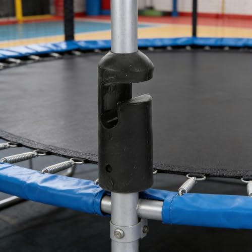Trampoline Replacement Pole Caps, 8pcs Plastic Trampoline Net Pole Caps, Enclosure Pole Cap for Safe Installation