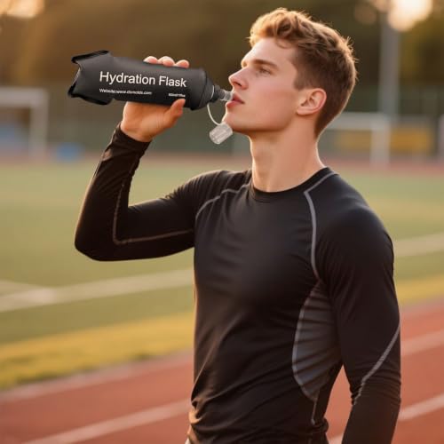GUYI GYGYL Soft Flask, Collapsible Water Bottle for Sports, 250ml Black - color: 250ml Black