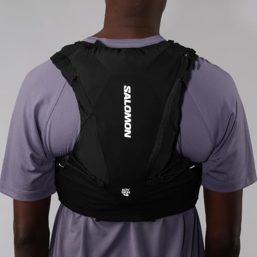 Salomon Unisex Advance Skin 12 | 12 Liter Hydration Trail Running Vest - color: Black, size: Medium