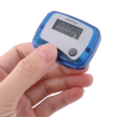 Sport 5 Digits LCD Display Digital Step Counter Pedometer Blue