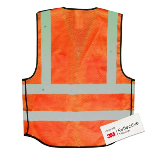 Salzmann Breakaway Mesh Reflective Vest | Hi Vis Vest | US ANSI/ISEA 107 - color: Orange, size: X-Large