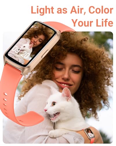 Amzhero Health Fitness Tracker with 24/7 Heart Rate, Blood Oxygen, Blood Pressure, Sleep Tracker, 5ATM Waterproof Activity Trackers with Step Tracker, Pedometer (S & L Bands Included) - color: Lemon yellow