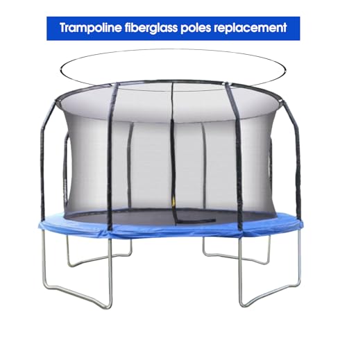 Trampoline Fiberglass Rods, for Poles with Tube Caps - size: For 12FT Trampoline Frame