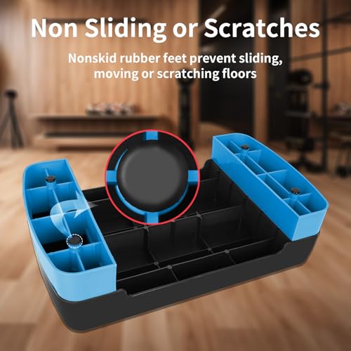 Exercise Workout Aerobic Step Platform Trainer, 18" Aerobic Stepper with 4"-6" Adjustable Height Risers