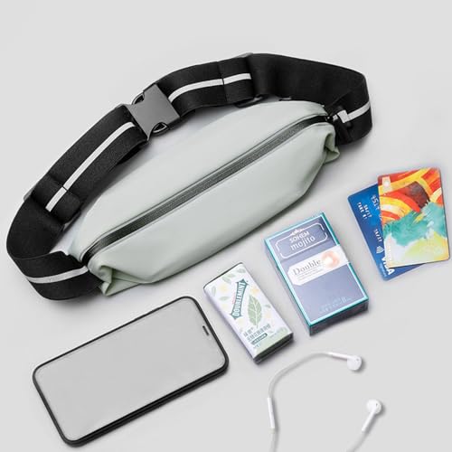 Running Belt for Men Women, Waterproof Fanny Pack, Reflective wallet,Blue - color: BLUE