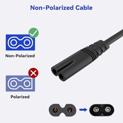 AC Power Cord for Ellipse Electric Elliptical Machine Under Desk Leg Exerciser