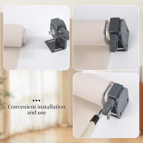 Roller Blind Bracket Replacement for Coolaroo Sun Shades Grey - color: Grey, size: 1 set bracket